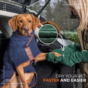 Super Absorbent Pet Drying Mitts Microfiber Pet Bath Towels