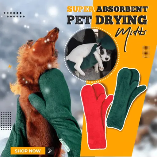 Super Absorbent Pet Drying Mitts