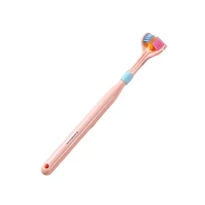 Three Sided Soft Hair Tooth Toothbrush Ultra Fine Soft Bristle Adult Toothbrush