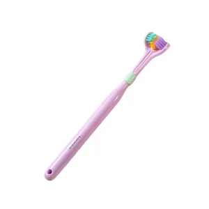 Three Sided Soft Hair Tooth Toothbrush Ultra Fine Soft Bristle Adult Toothbrush