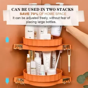 Wall-Mounted Corner Rotating Rack