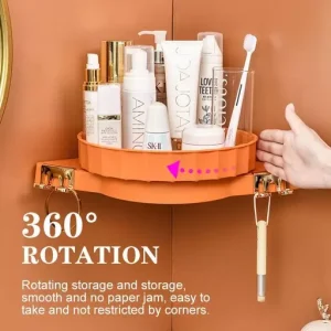 Wall-Mounted Corner Rotating Rack
