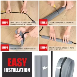 Self-Adhesive Floor Cable Cover