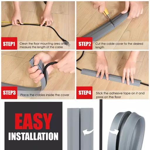 Self-Adhesive Floor Cable Cover
