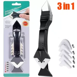 3 in 1 Silicone Caulking Tools Glass Glue Angle Scraper