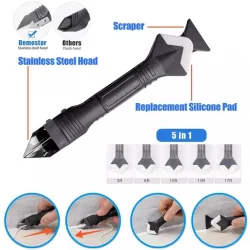 3 in 1 Silicone Caulking Tools Glass Glue Angle Scraper