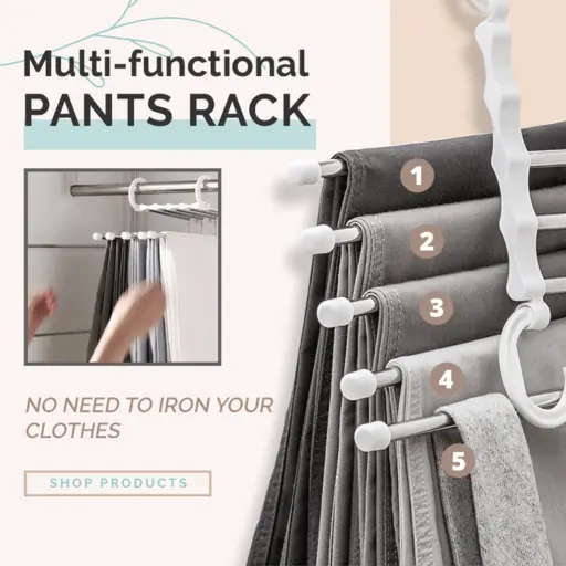 Multi-Functional Pants Rack Hanger