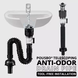 Pousbo Telescoping Anti-odor Drain Pipe