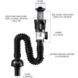 Pousbo Telescoping Anti-odor Drain Pipe