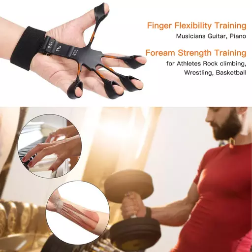 6 Resistant Level Finger Exerciser and Finger Stretcher