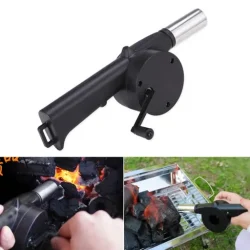 Hand Crank BBQ Fan Portable Barbeque Air Blower