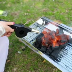 Hand Crank BBQ Fan Portable Barbeque Air Blower