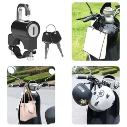 Universal Motorcycle Helmet Lock Anti-Theft Helmet Security Lock