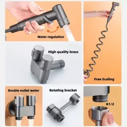 Bathroom Fresh Wall Mounted Faucet Spray Set