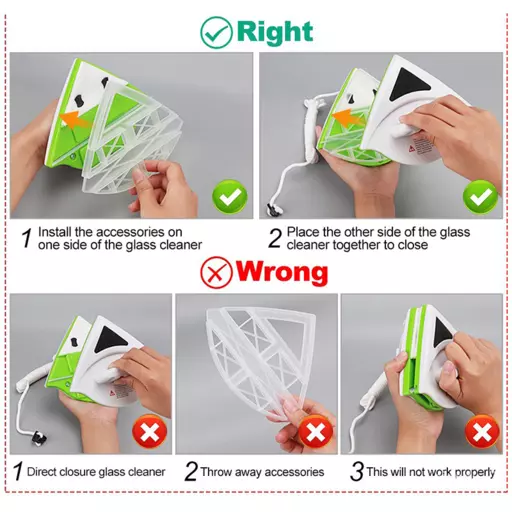 Double Side Magnetic Window Wiper 3-30mm Glass Cleaner Brush Tool Household  Cleaning Tool Magnetic Window Cleaner Magnetic