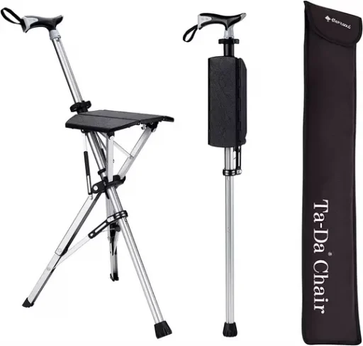 Elderly Foldable Walking Chair Stick