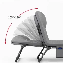 Relax Anywhere Foldable Recliner Single Bed