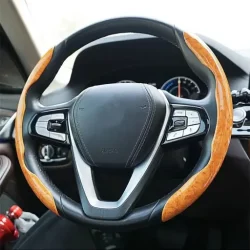 Wood Grain Steering Wheel Cover
