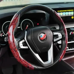 Wood Grain Steering Wheel Cover