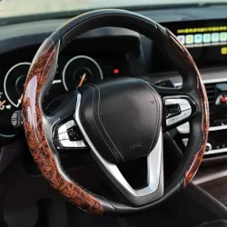 Wood Grain Steering Wheel Cover