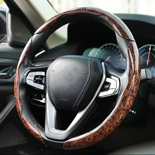 Wood Grain Steering Wheel Cover