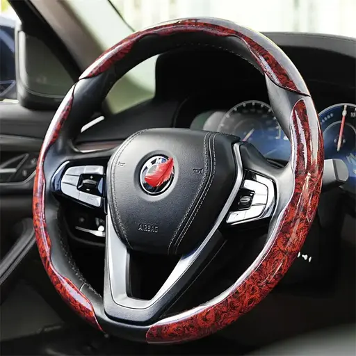 Wood Grain Steering Wheel Cover