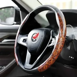 Wood Grain Steering Wheel Cover