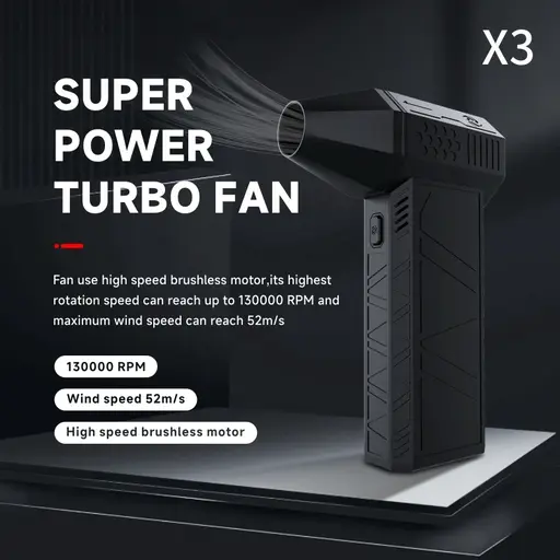 Turbo Stream Mini Portable High-Power Jet Fan