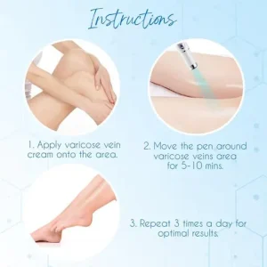 Veinshealth Varicose Veins Blue Light Therapy Set