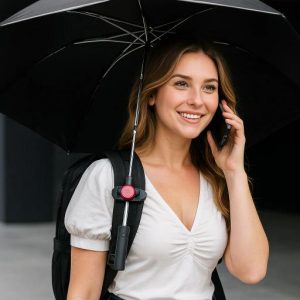 Handsfree Travel Backpack Umbrella Holder Clip