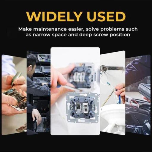 Push Pull Ratchet Screwdriver Set 6 in 1 Press Type Semi-Automatic Rotating Spiral Screw Driver