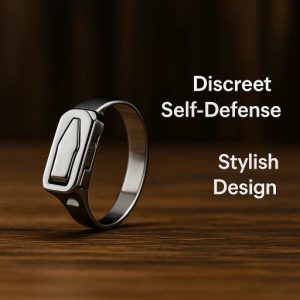 Stainless Steel Survival Self Defense Ring