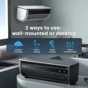 Turbo Air Circulation Remote Wall-Mount Cooling Fan