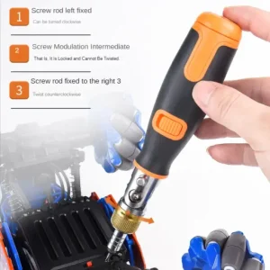 10-in-1 Multi-Angle Portable Ratchet Screwdriver