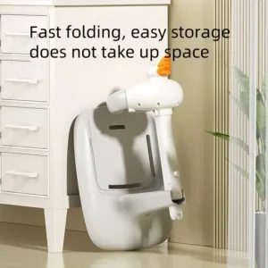 Duck-Shaped Non Slip Baby Bath Rack Stand
