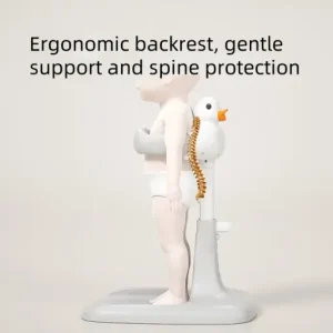 Duck-Shaped Non Slip Baby Bath Rack Stand