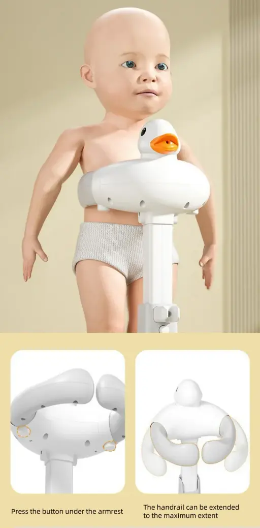 Duck-Shaped Non Slip Baby Bath Rack Stand