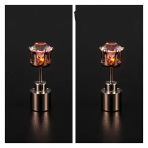 Korean Style LED Colorful Zircon Earrings