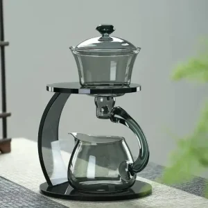 Smooth Arch Glass Magnetic Teapot Set