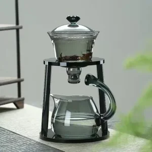 Smooth Arch Glass Magnetic Teapot Set