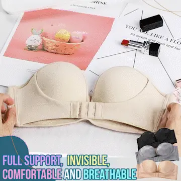 Strapless Front Buckle Lift Bra
