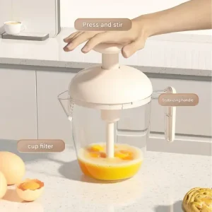 Ergonomic Multi-Blade Manual Egg Mixer