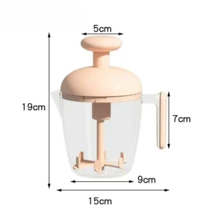 Ergonomic Multi-Blade Manual Egg Mixer