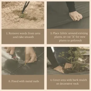 Garden Ground Cover Long-Lasting Anti-Grass Fabric