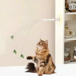 Interactive Rotating Cat Activity Butterfly Toy