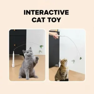 Interactive Rotating Cat Activity Butterfly Toy