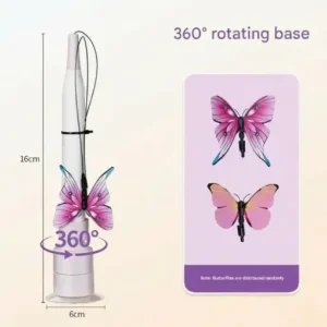 Interactive Rotating Cat Activity Butterfly Toy