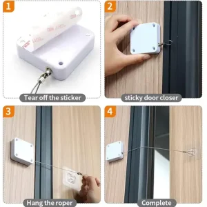 Punch-Free Automatic Sensor Door Closer