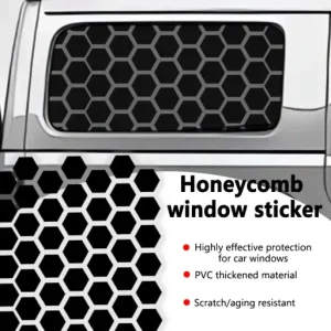 Car Side Window Honeycomb Decor Sticker