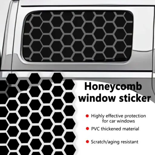 Car Side Window Honeycomb Decor Sticker